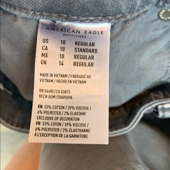 American Eagle Grey Skinny Jeans - Picture 3 of 4